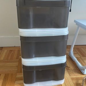 3 Drawer shoe containers